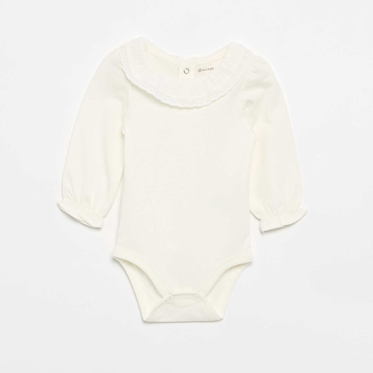 Body avec collerette BLANC