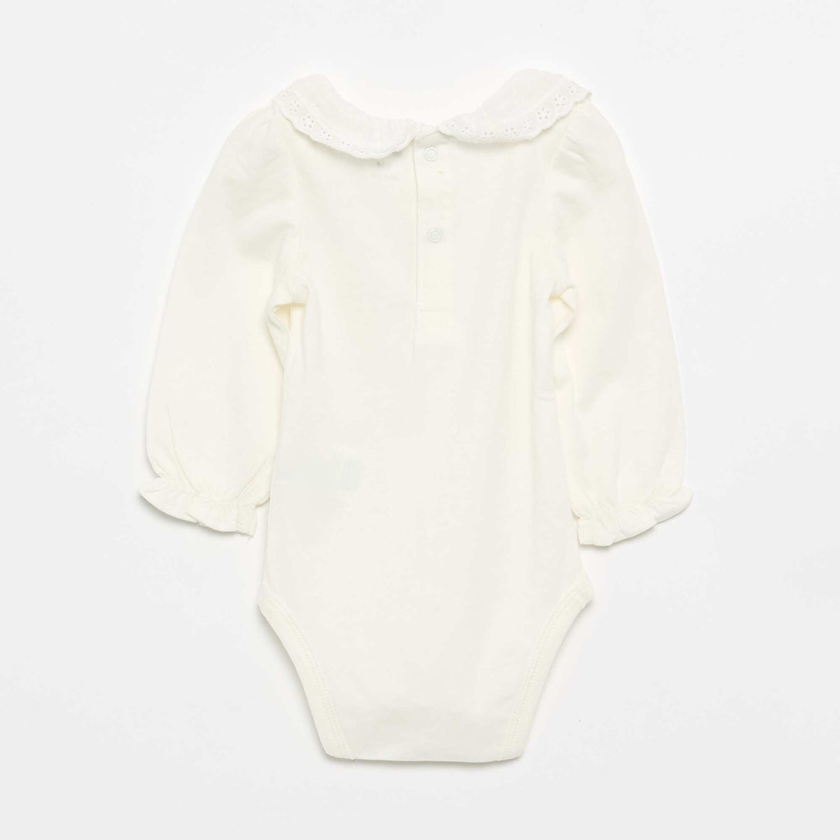 Body avec collerette BLANC