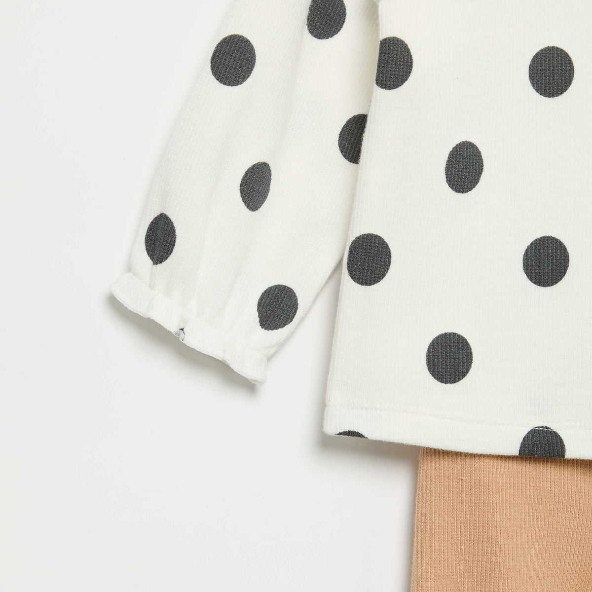 Ensemble 2 pièces - T-shirt à manches longues + legging BLANC