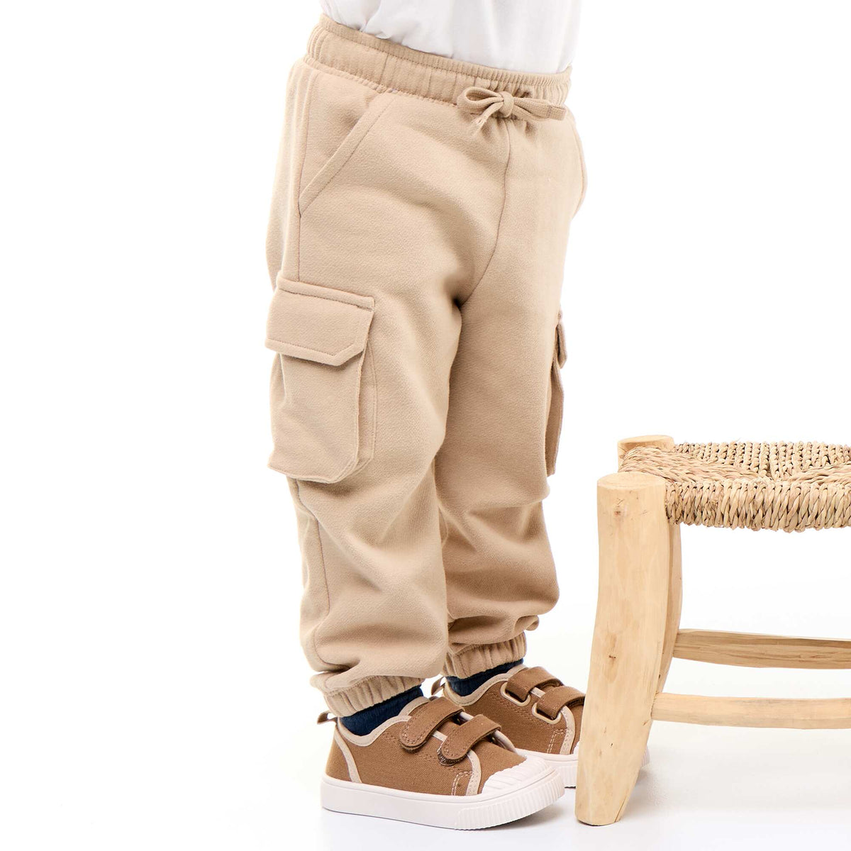 Pantalon jogging multipoches BEIGE