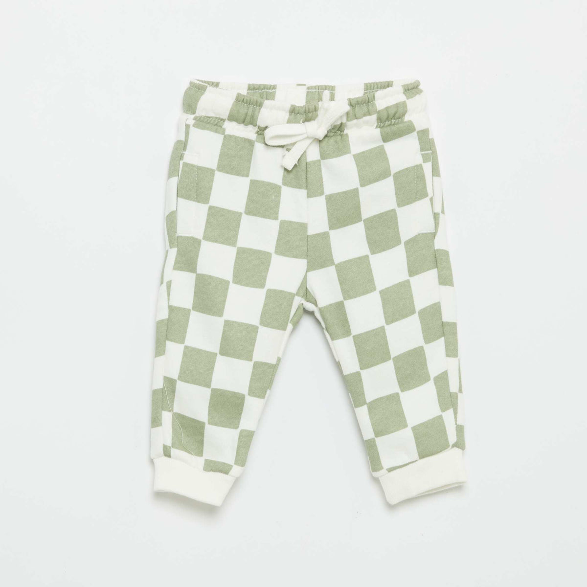 Pantalon jogging à motif VERT