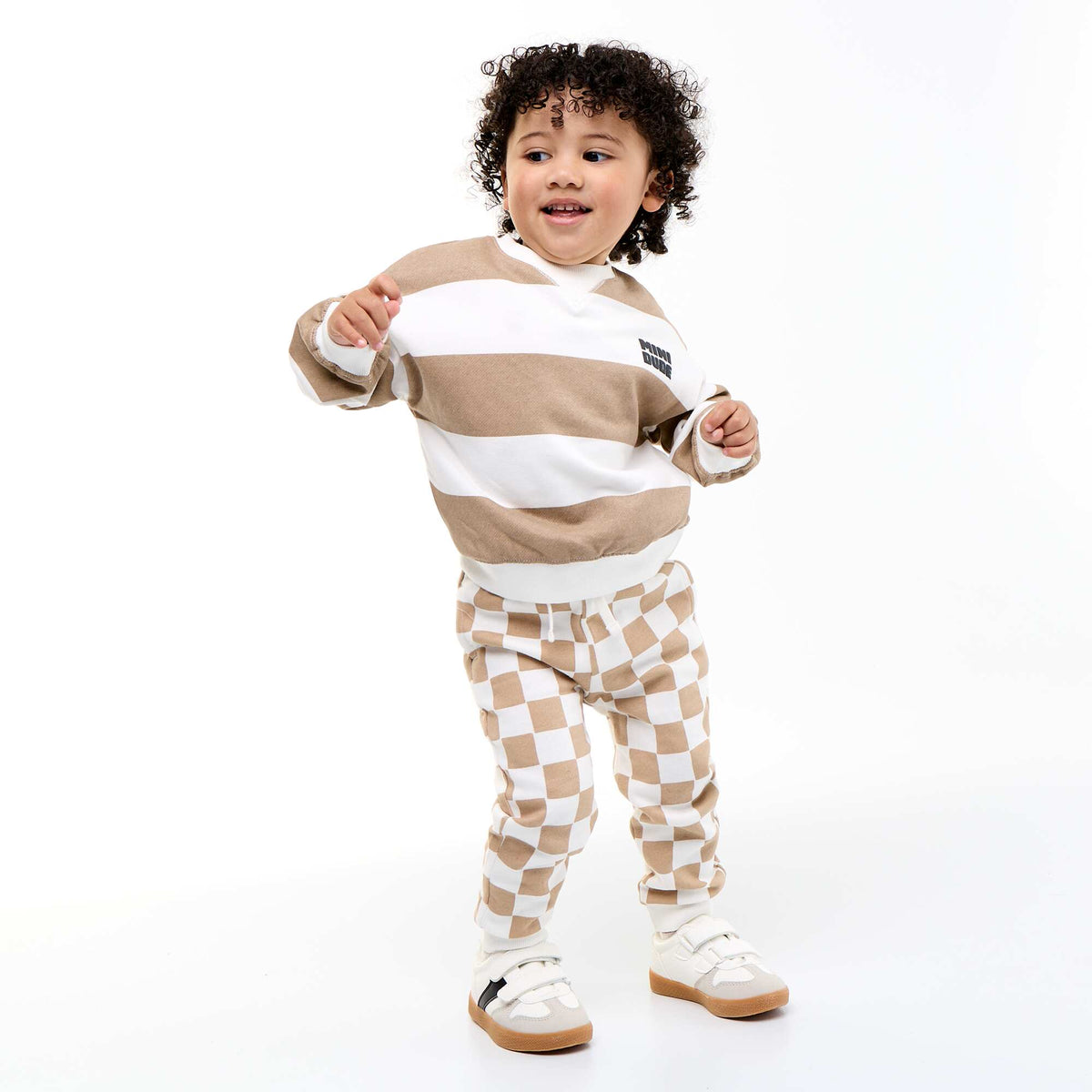 Pantalon jogging à motif VERT