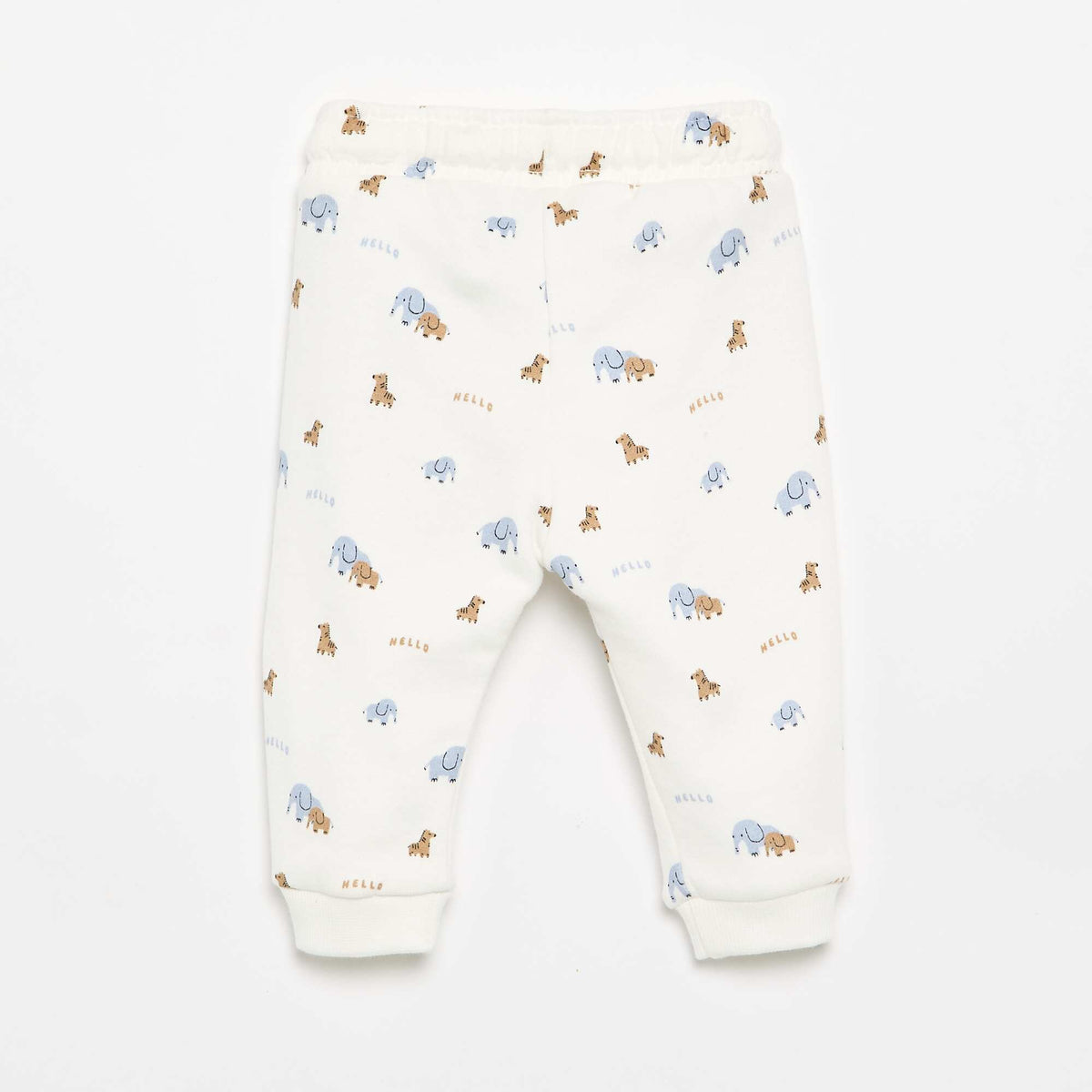 Pantalon jogging à motif BEIGE