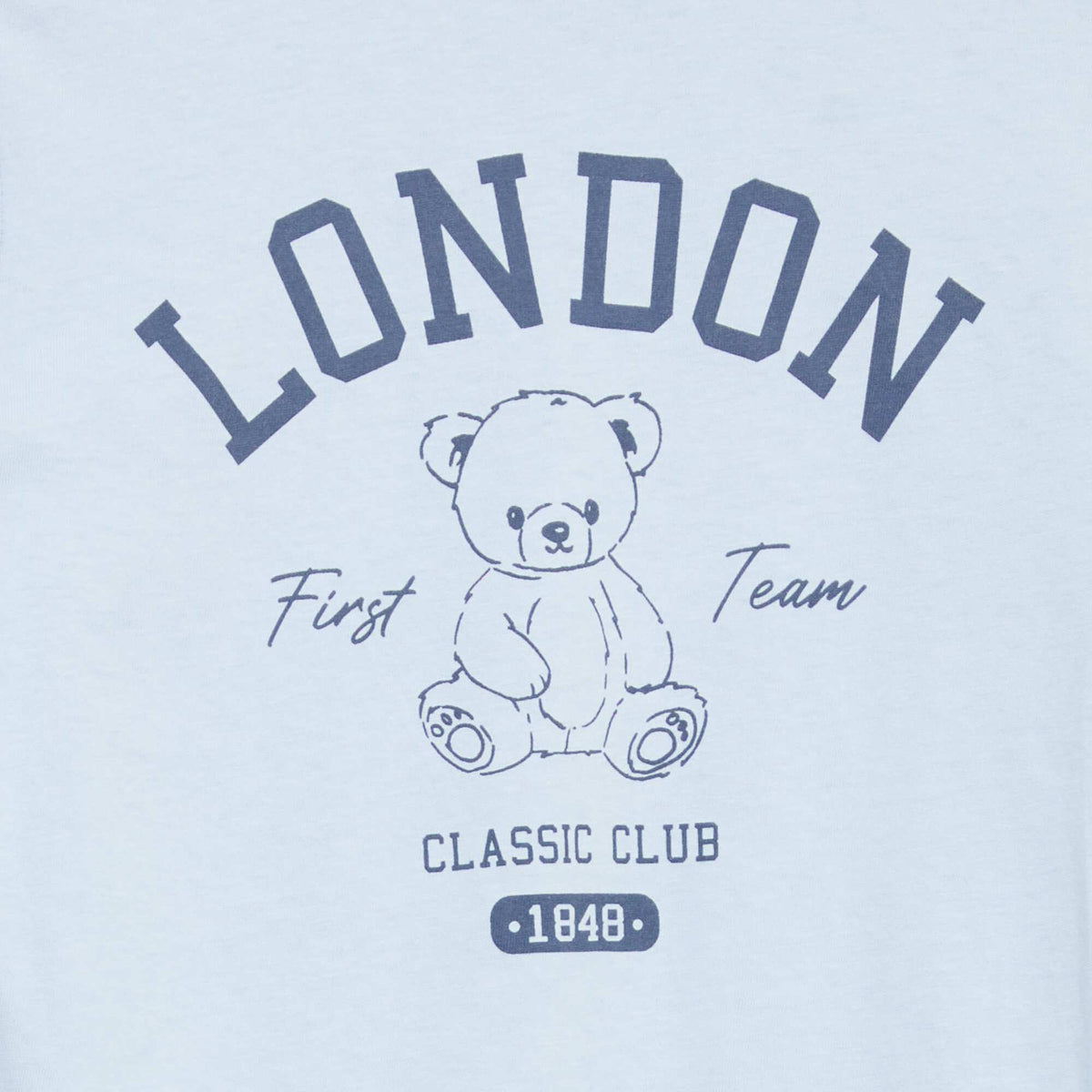 Pyjama long en jersey de coton - 2 pièces BLEU