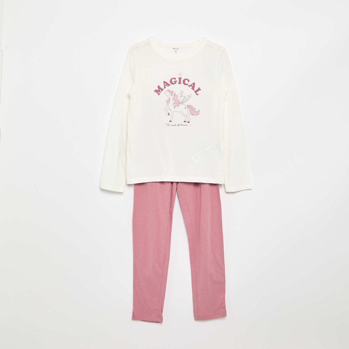Pyjama long en jersey de coton - 2 pièces BLEU
