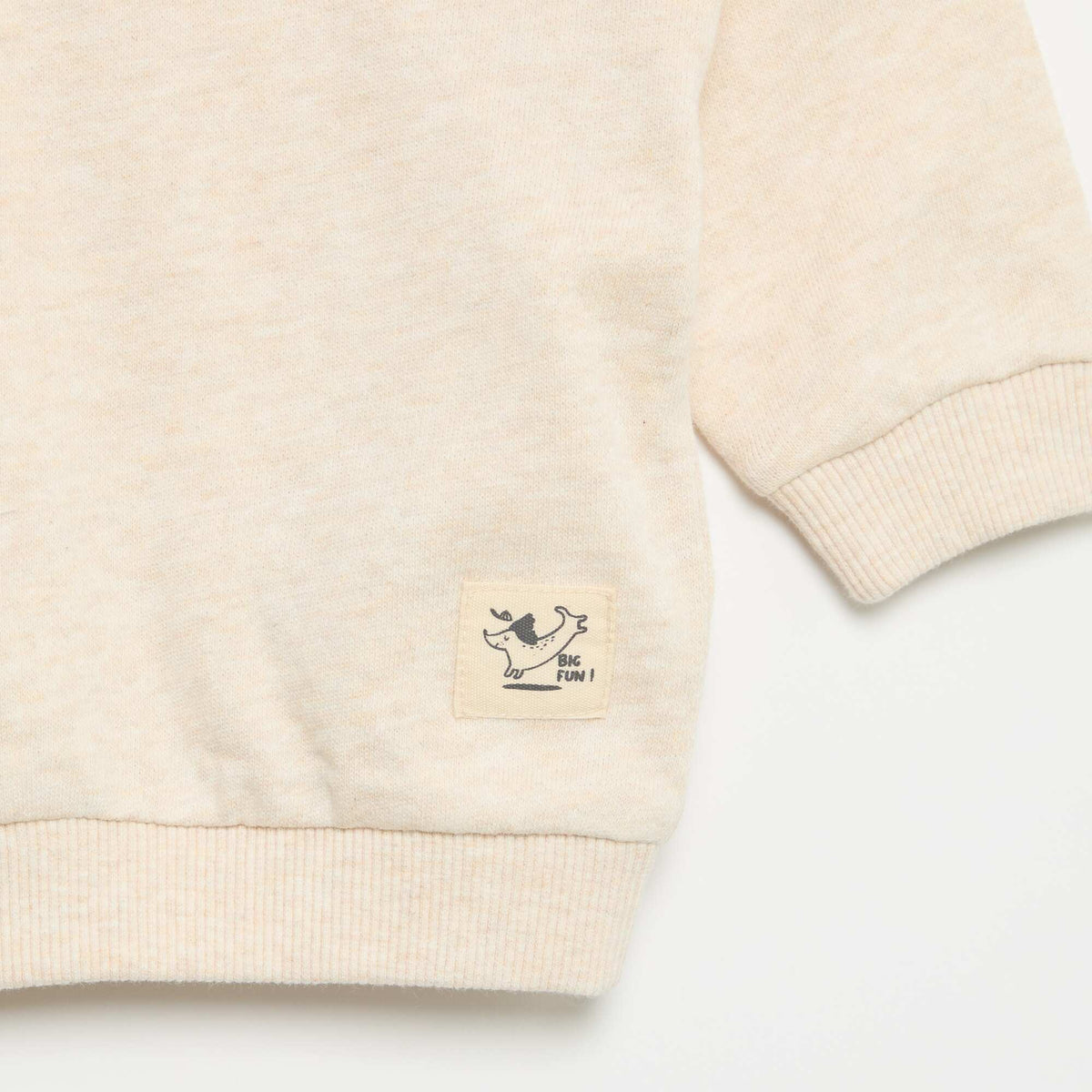 Ensemble sweat + jogging + t-shirt - 3 pièces BEIGE