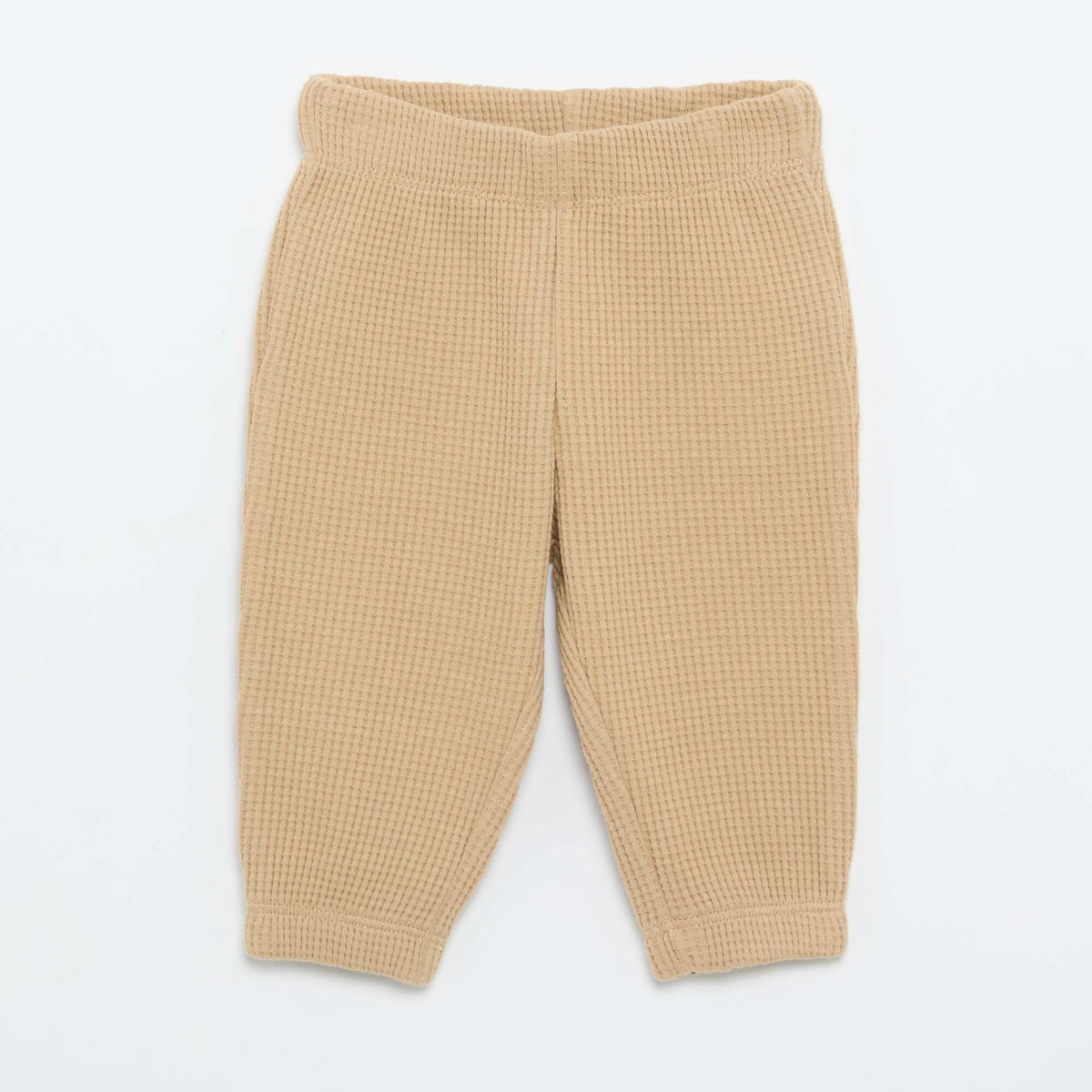 Ensemble de jogging en matière gaufrée - 2 pièces BEIGE