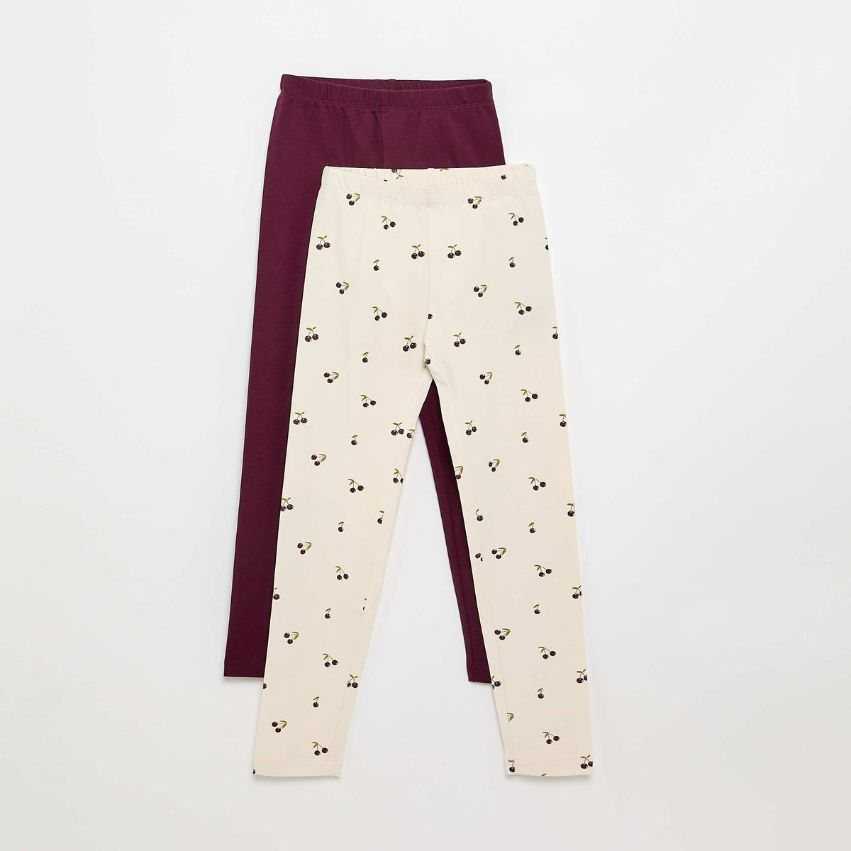 Lot de 2 leggings longs BLANC