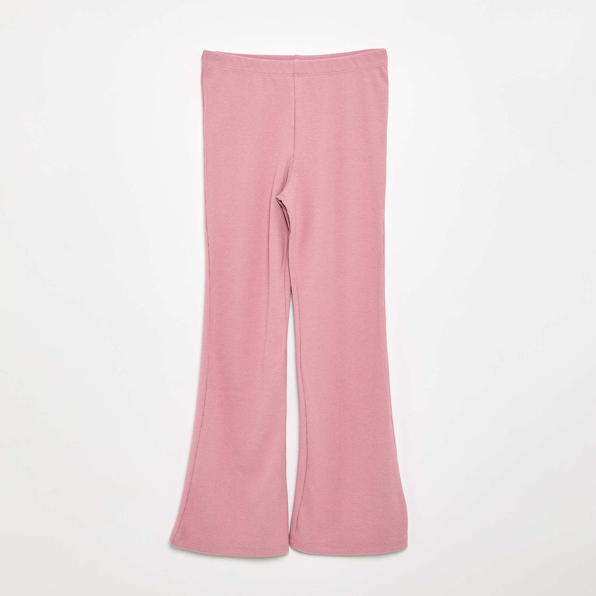 Legging flare en maille côtelée ROSE