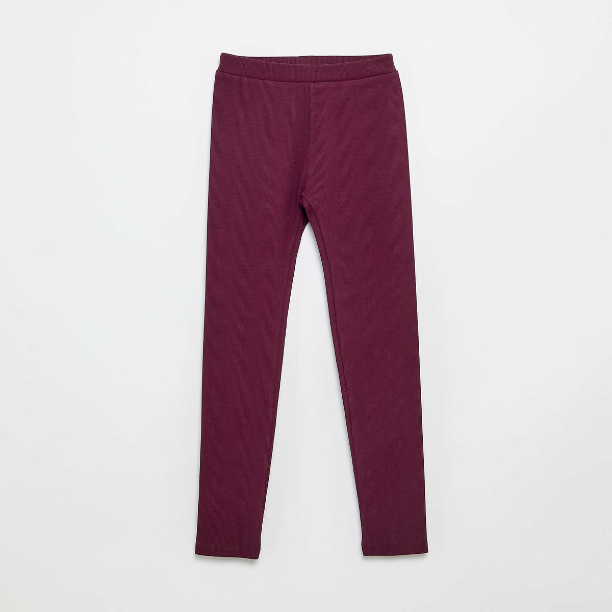 Legging long côtelé uni ROSE