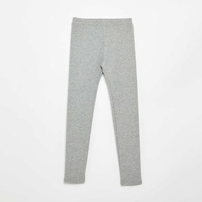 Legging long côtelé uni GRIS