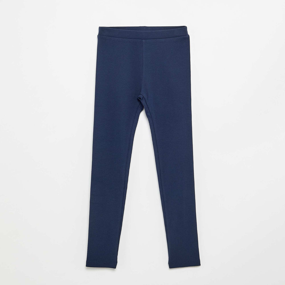 Legging long côtelé uni NOIR