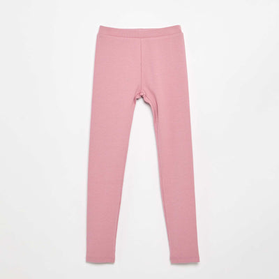 Legging long côtelé uni ROSE