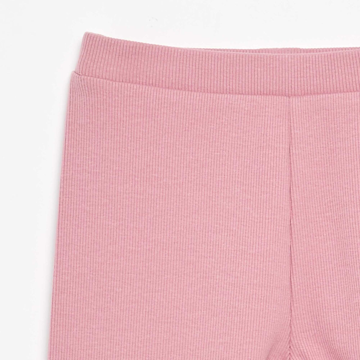Legging long côtelé uni ROSE