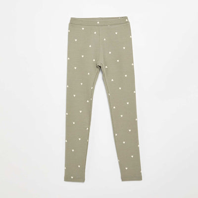 Legging long imprimé VERT