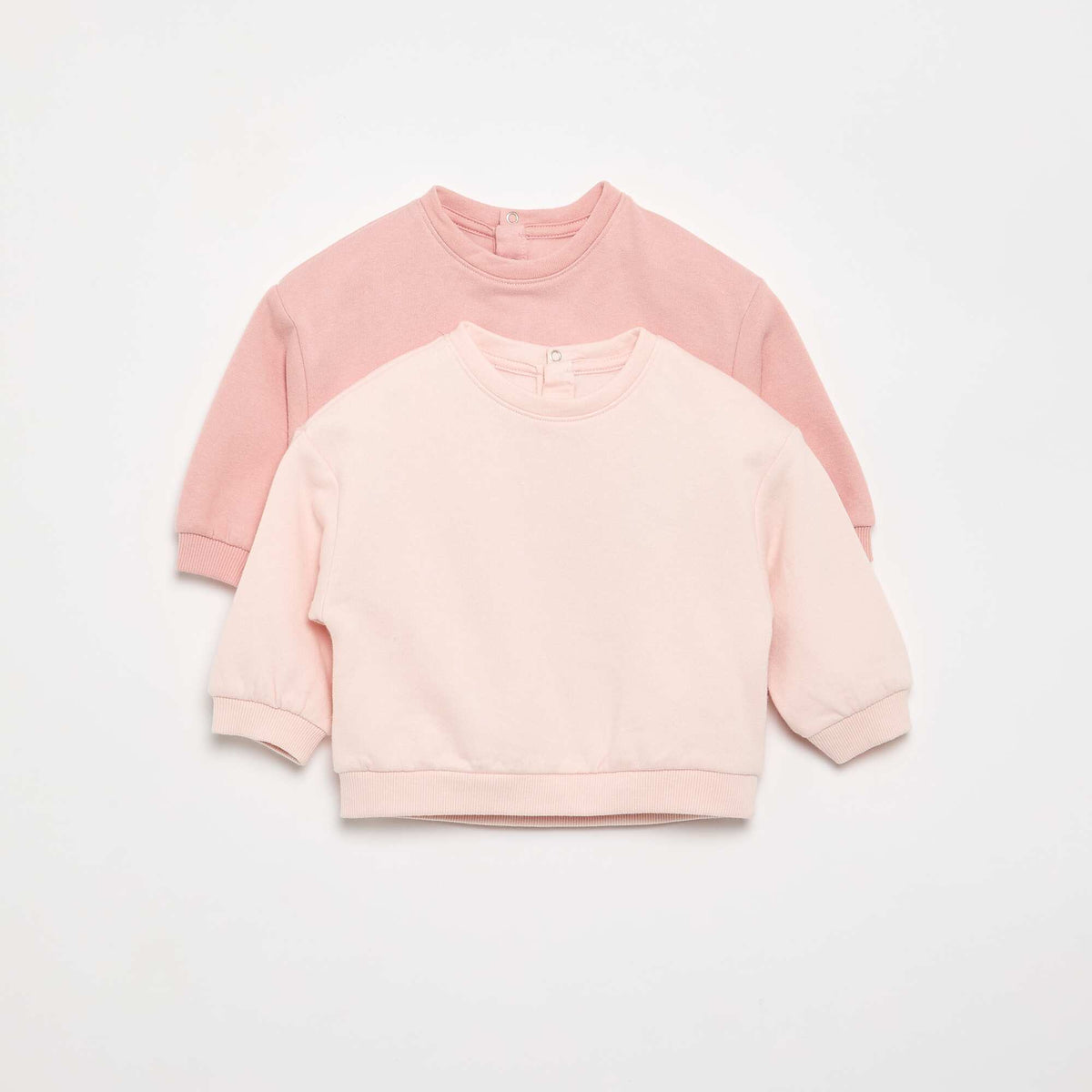 Lot de 2 sweats en molleton ROSE
