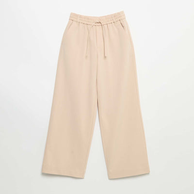 Pantalon wide leg / coupe large BEIGE