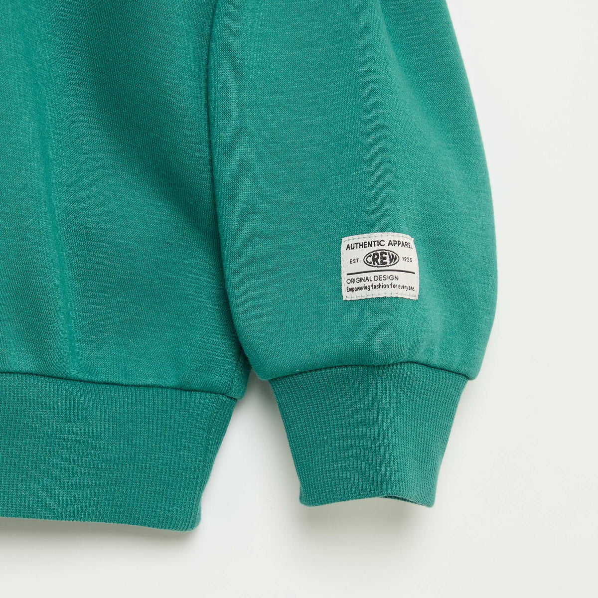 Sweat à capuche imprimé VERT