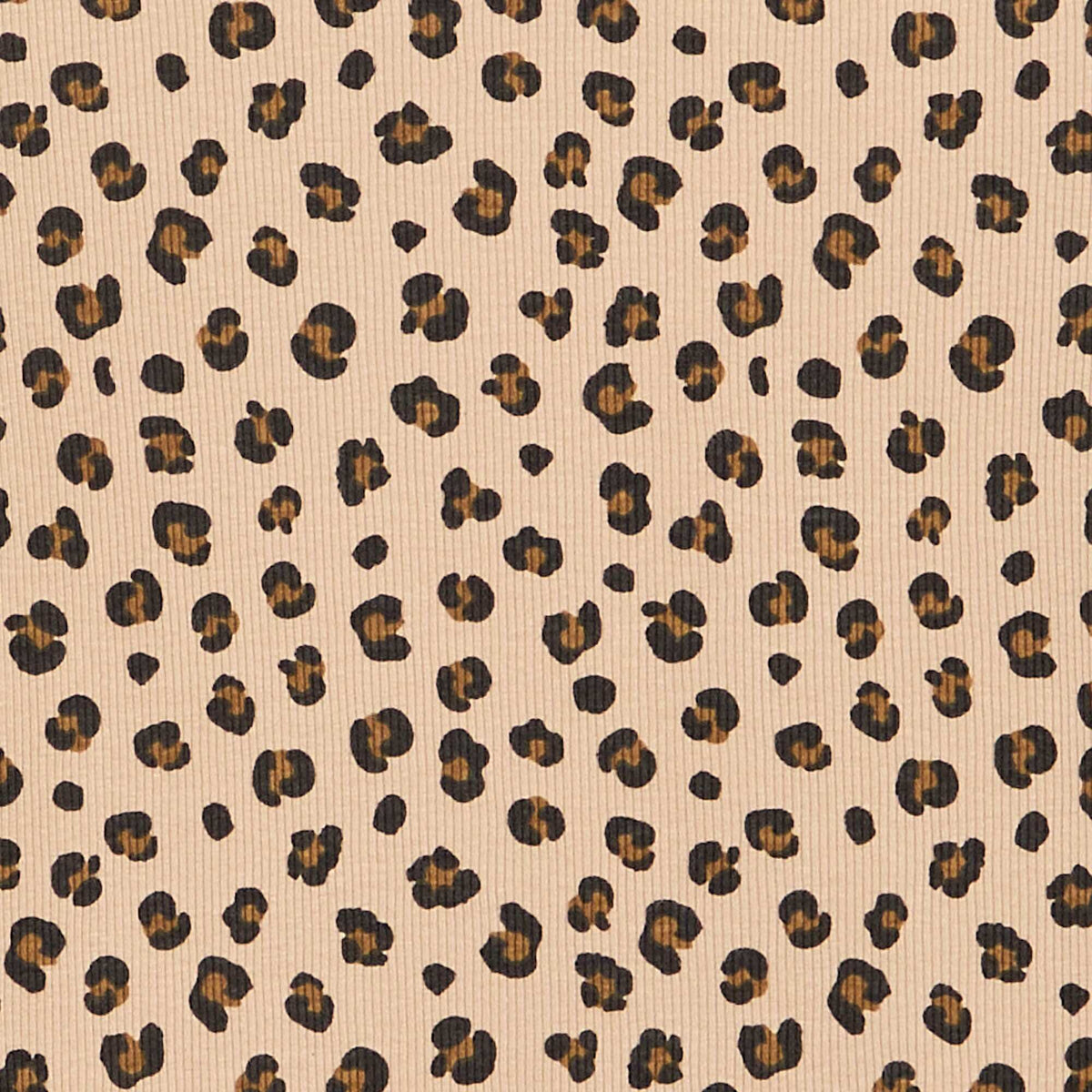 T-shirt à manches longues en maille côtelée BEIGE