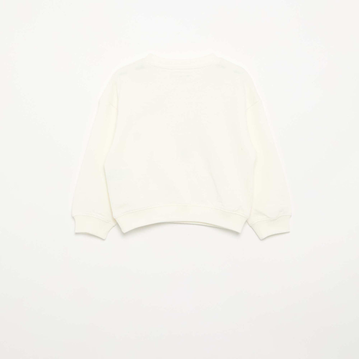Sweat en French Terry avec broderies BLANC