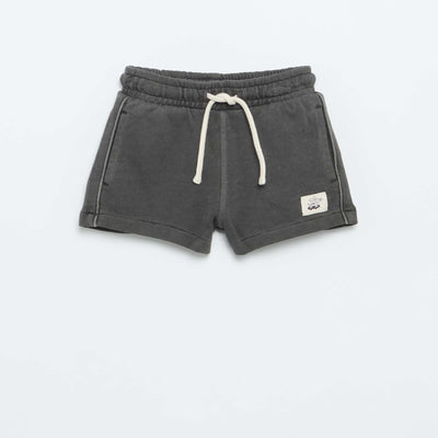Short en molleton non gratté BLANC
