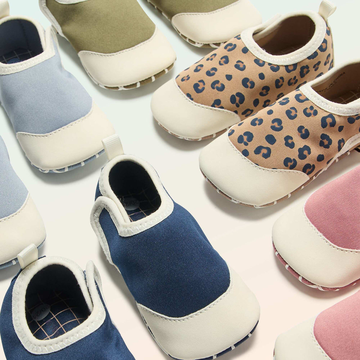 Chaussons motricité 2 '4 pattes' - Kitchoun BLEU
