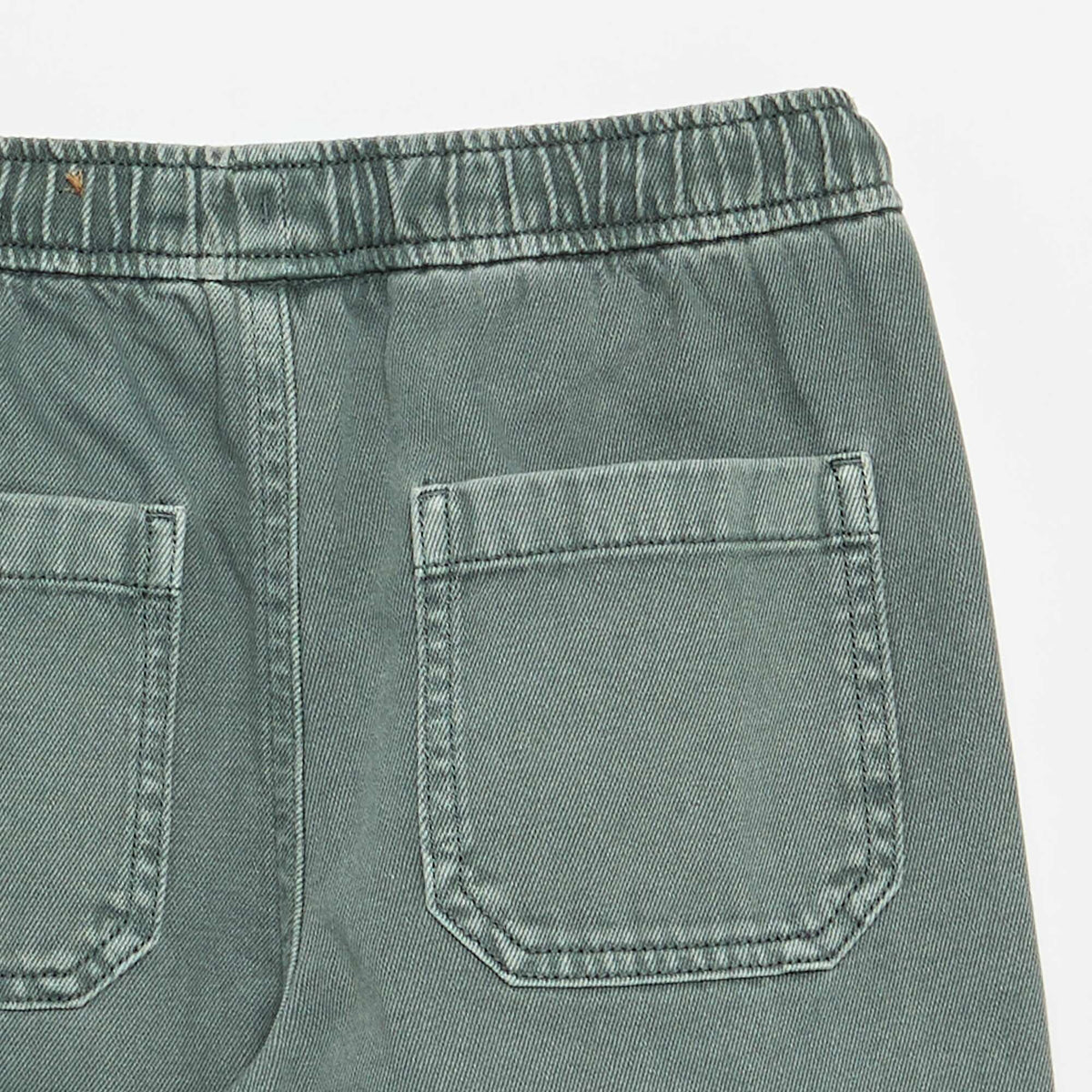 Pantalon relaxed fit taille élastiquée VERT