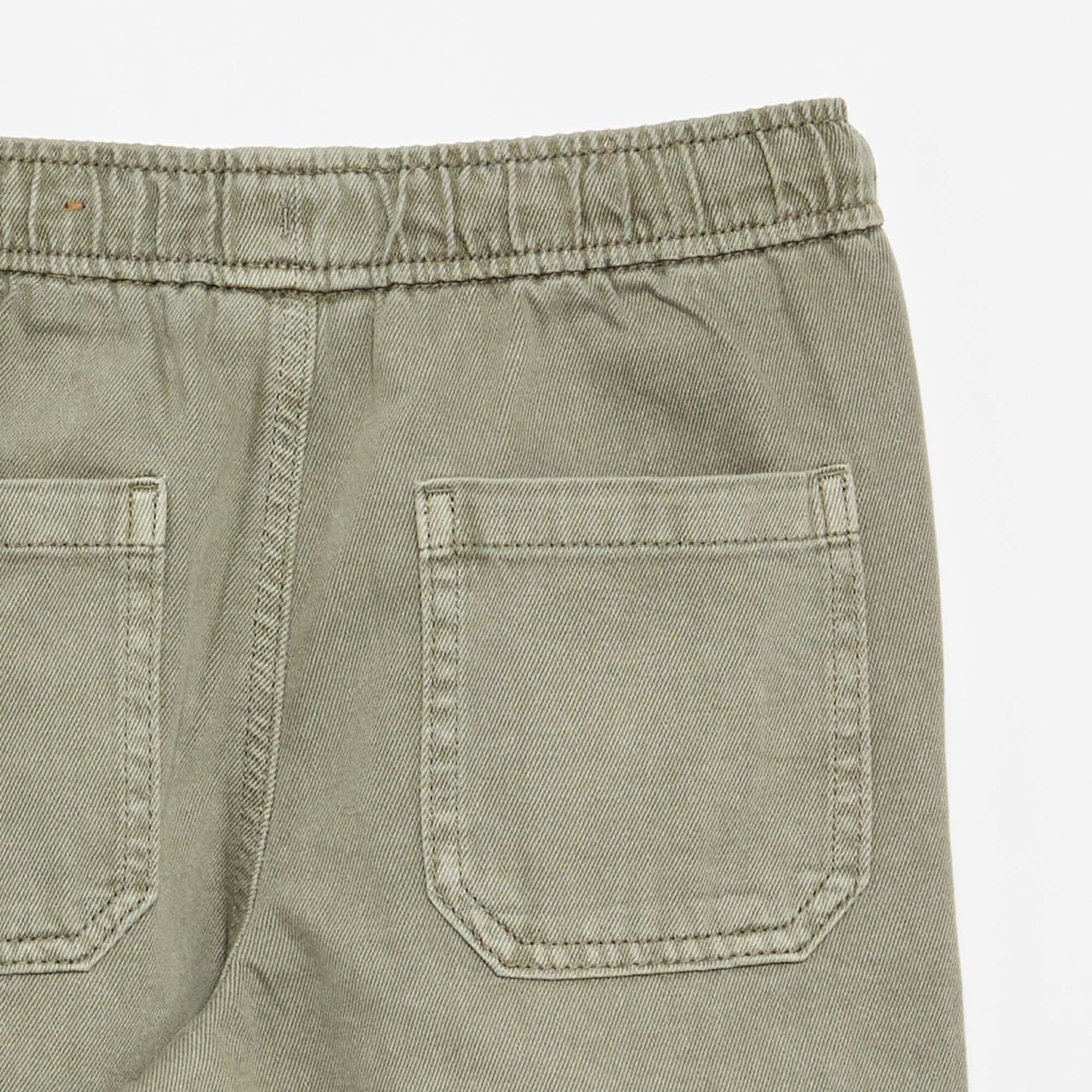 Pantalon relaxed fit taille élastiquée VERT