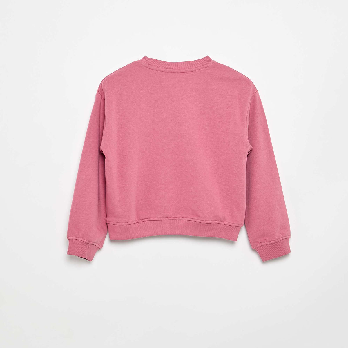 Sweat en molleton avec imprimé poitrine ROSE