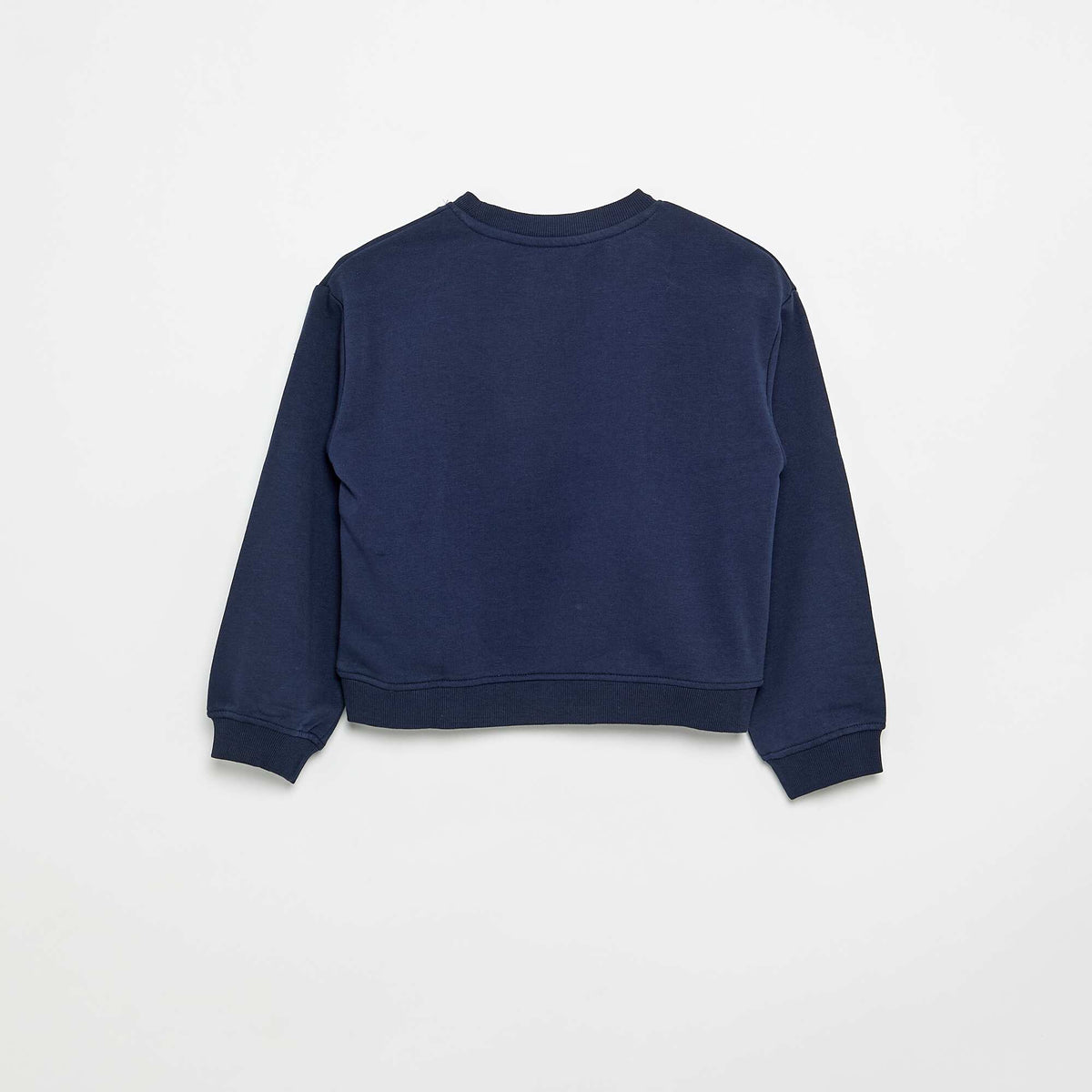 Sweat en molleton avec imprimé poitrine BLEU