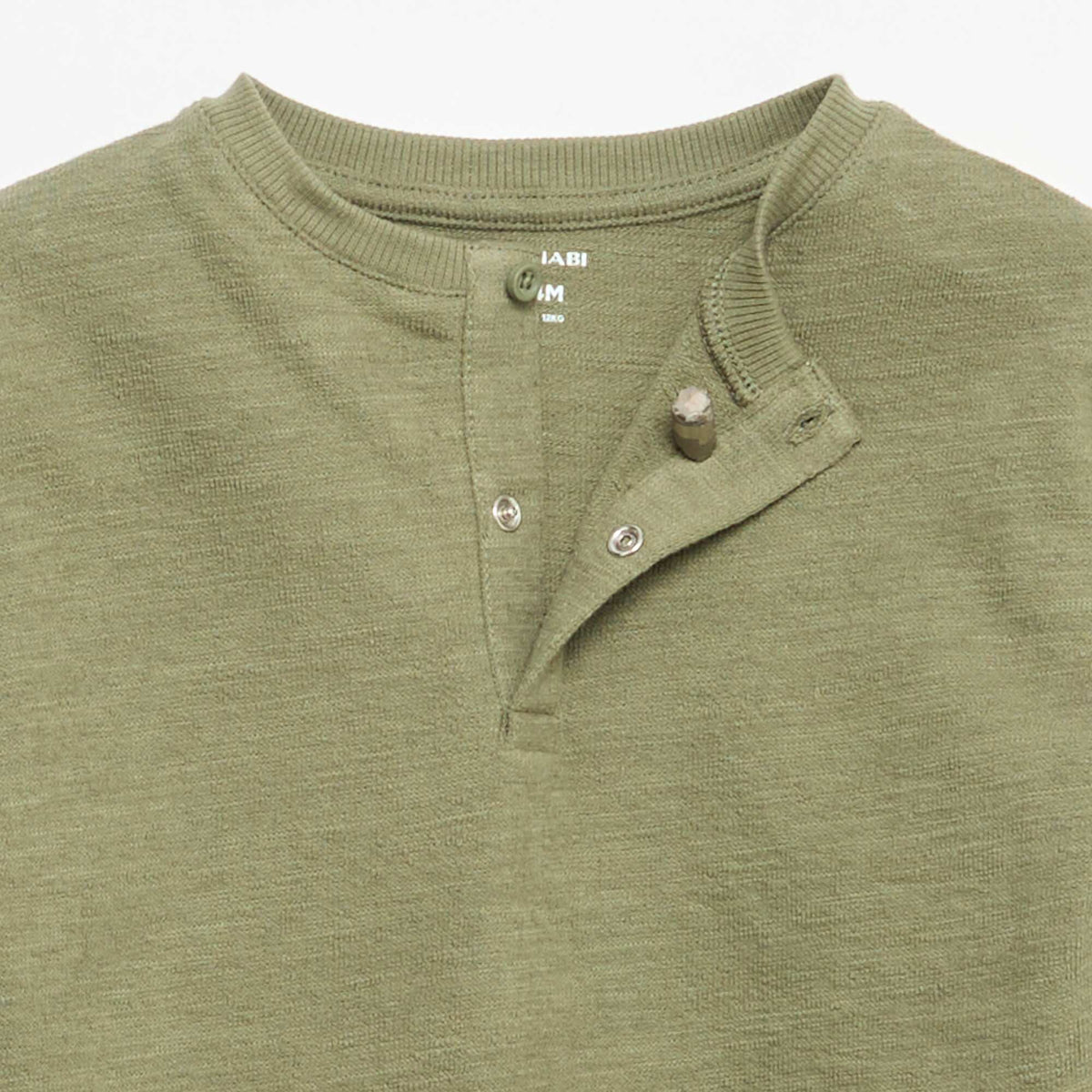 T-shirt en Baby Terry à manches longues VERT