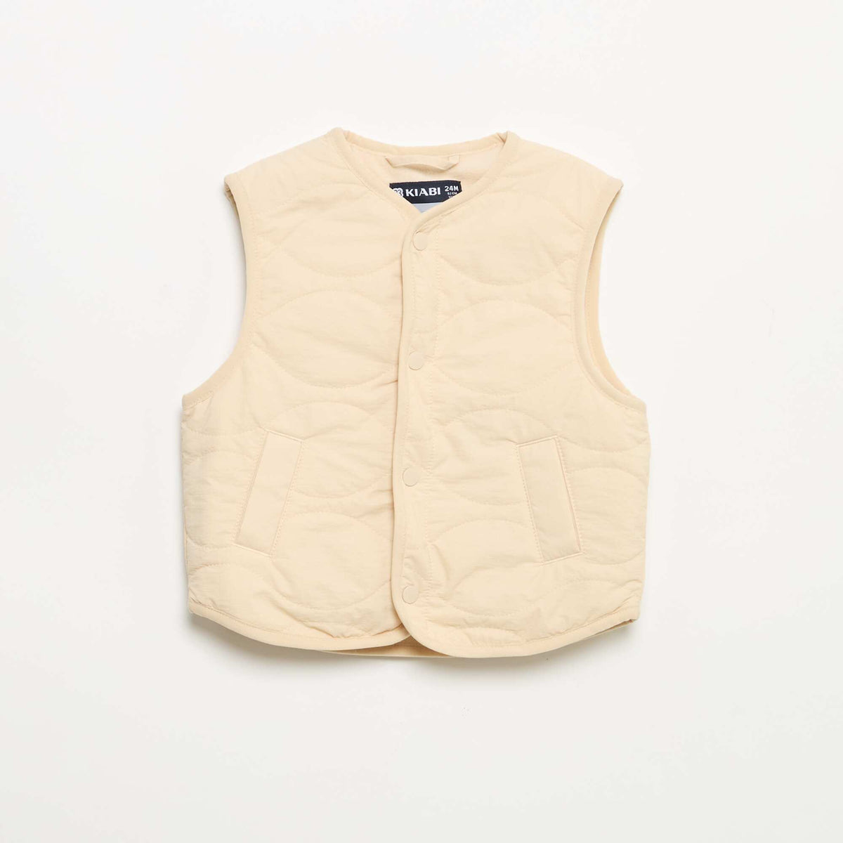 Veste sans manches matelassée BEIGE