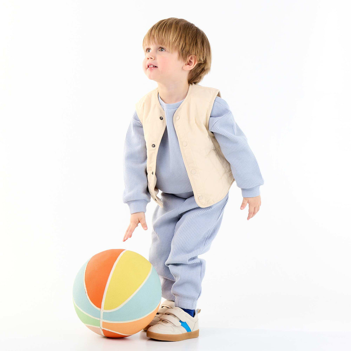 Veste sans manches matelassée BEIGE