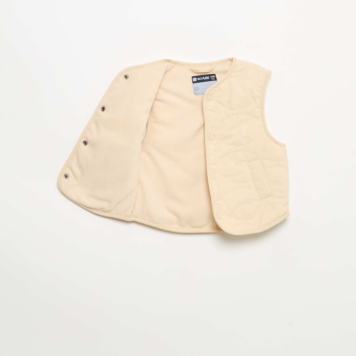 Veste sans manches matelassée BEIGE