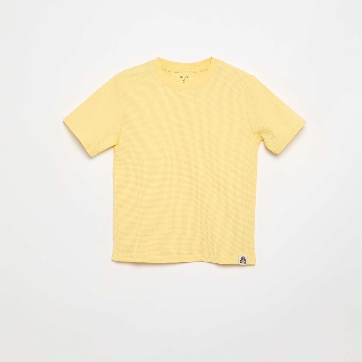 Tee-shirt en maille gaufrée BLANC