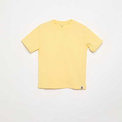 Tee-shirt en maille gaufrée BLANC