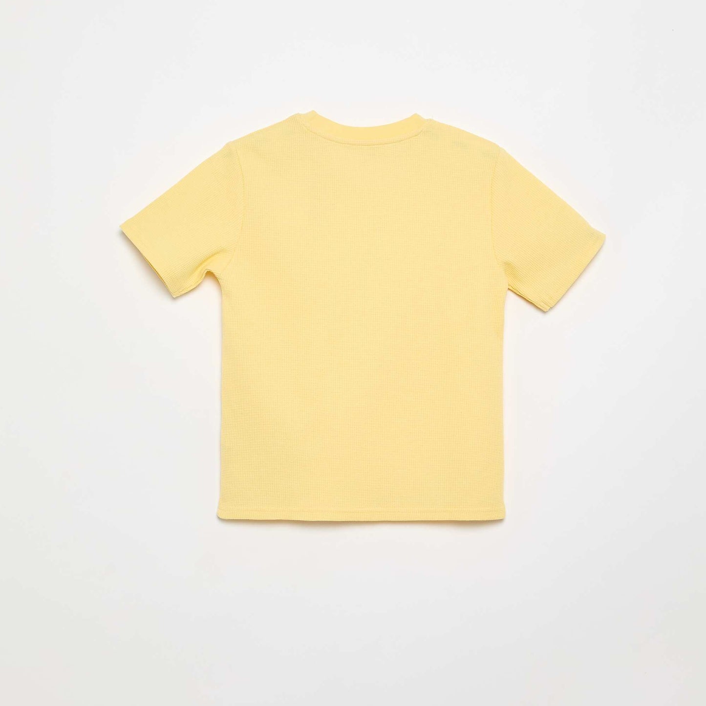 Tee-shirt en maille gaufrée BLANC