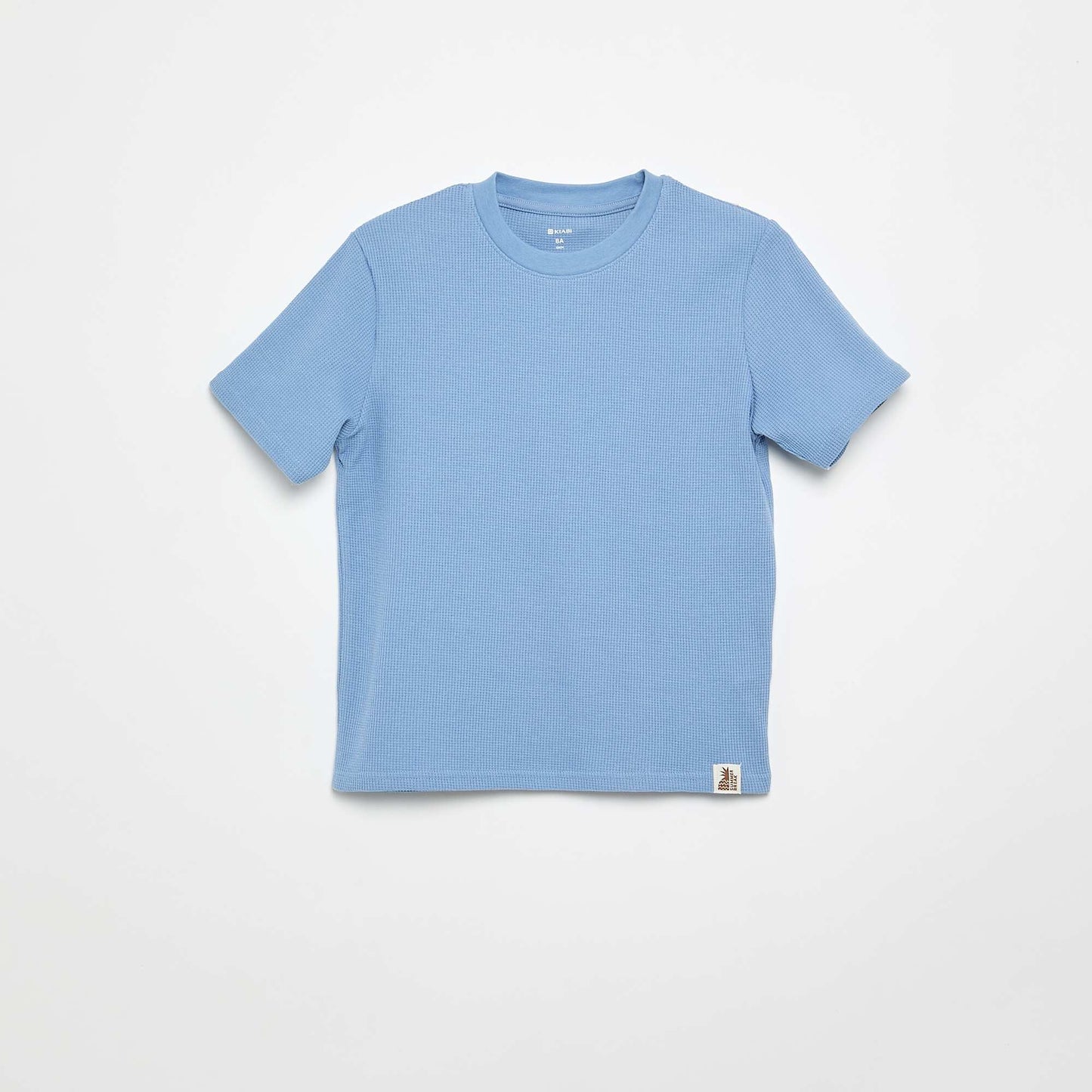 Tee-shirt en maille gaufrée BLANC