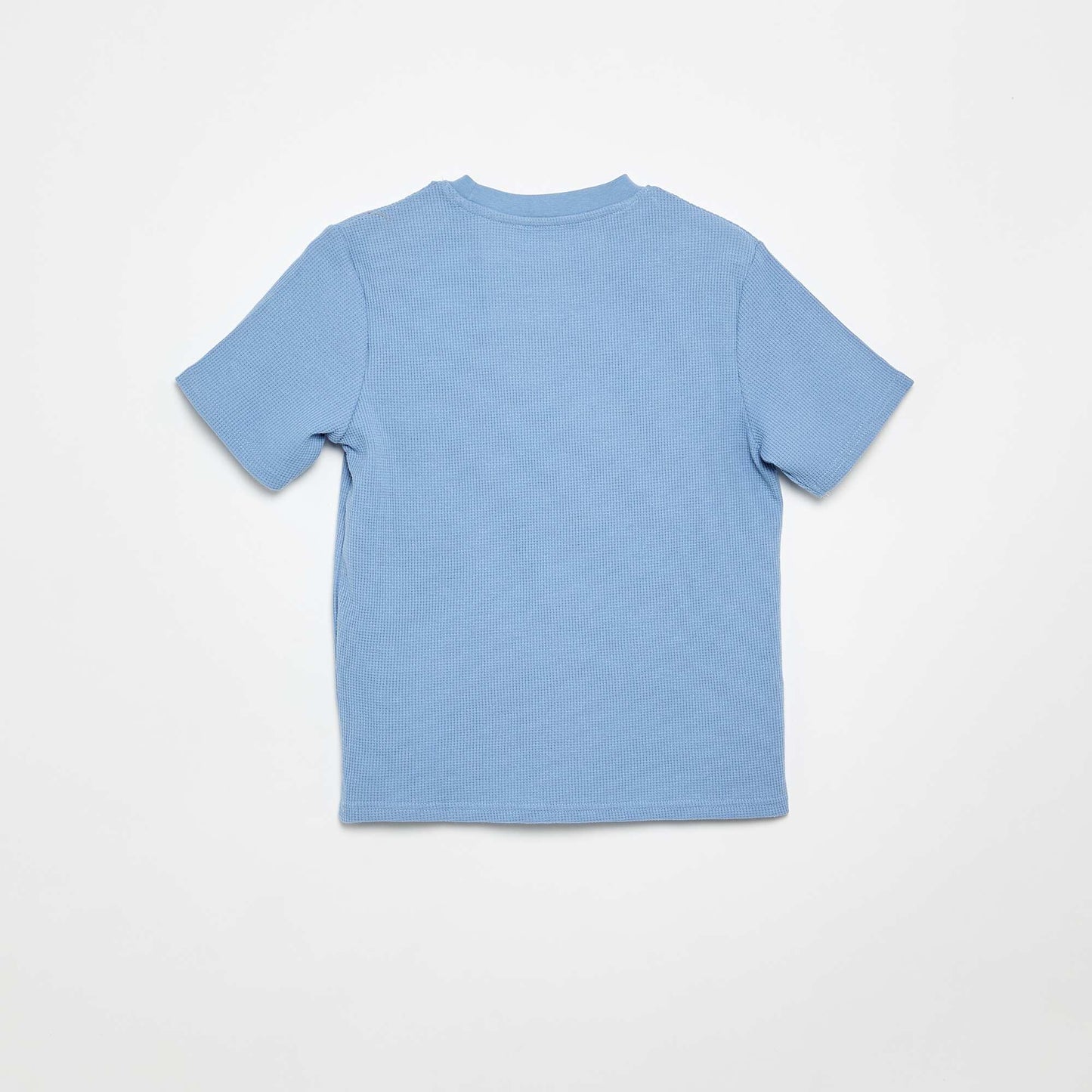 Tee-shirt en maille gaufrée BLANC