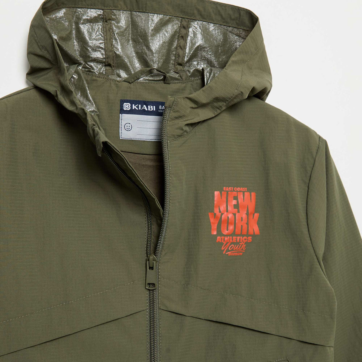 Blouson coupe-vent à capuche KAKI