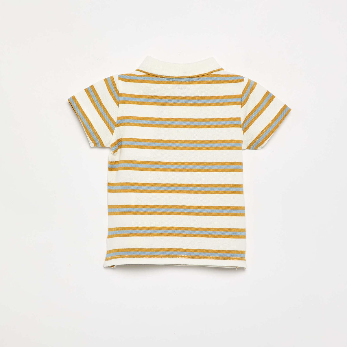 Polo en coton piqué BLANC