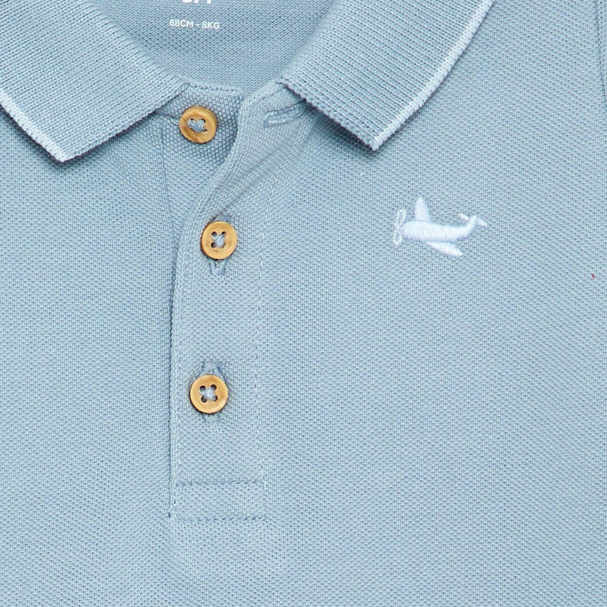 Polo en coton piqué BLEU