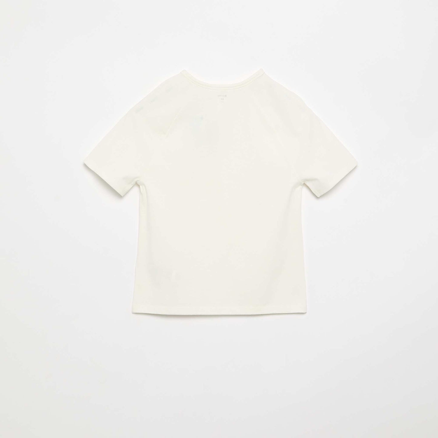 T-shirt brodé à manches courtes BLANC