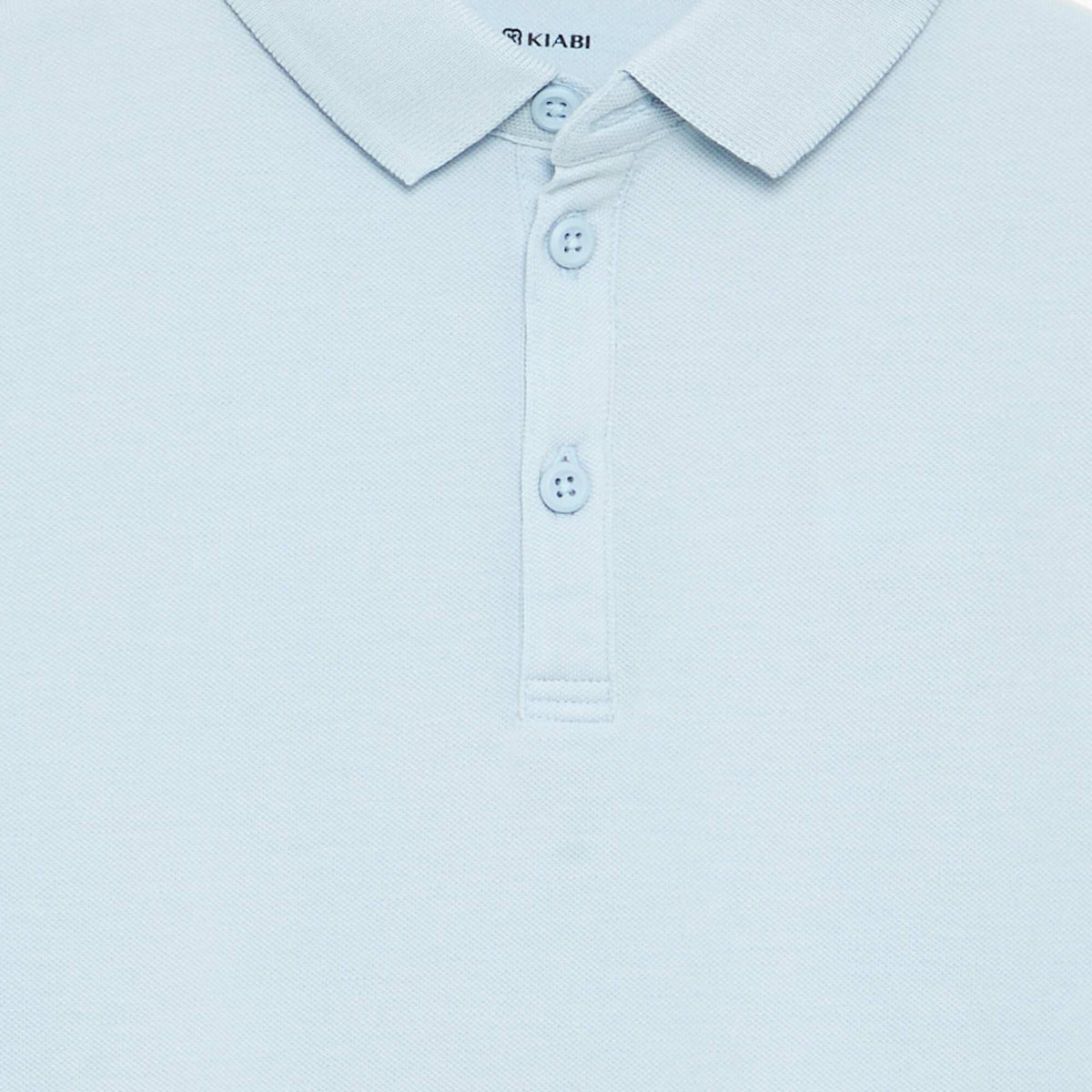 Polo à manches longues BLEU