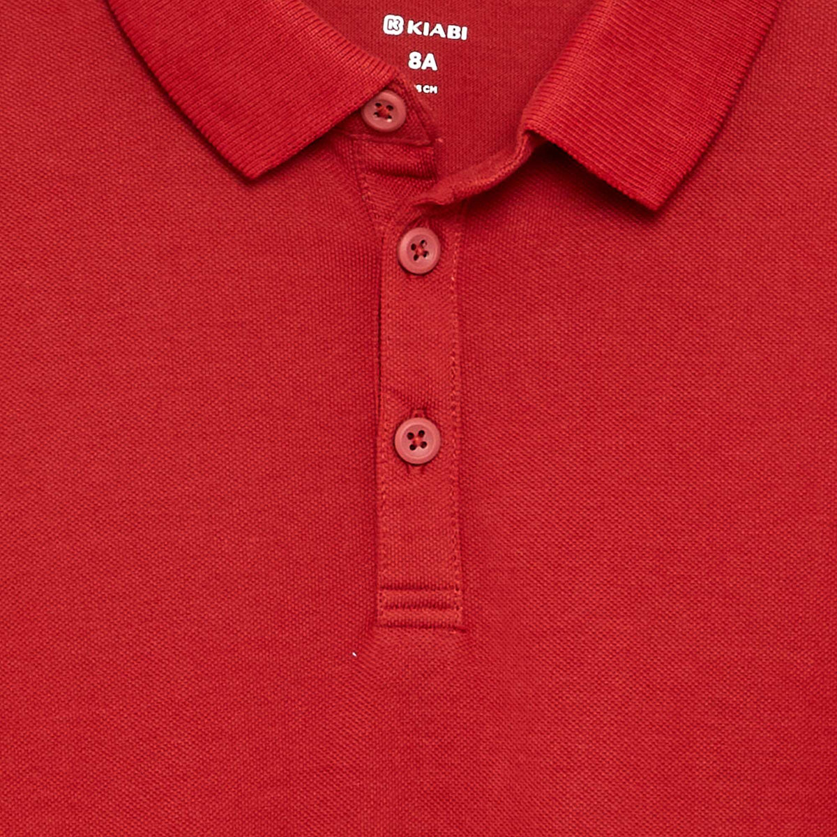 Polo à manches longues ROUGE