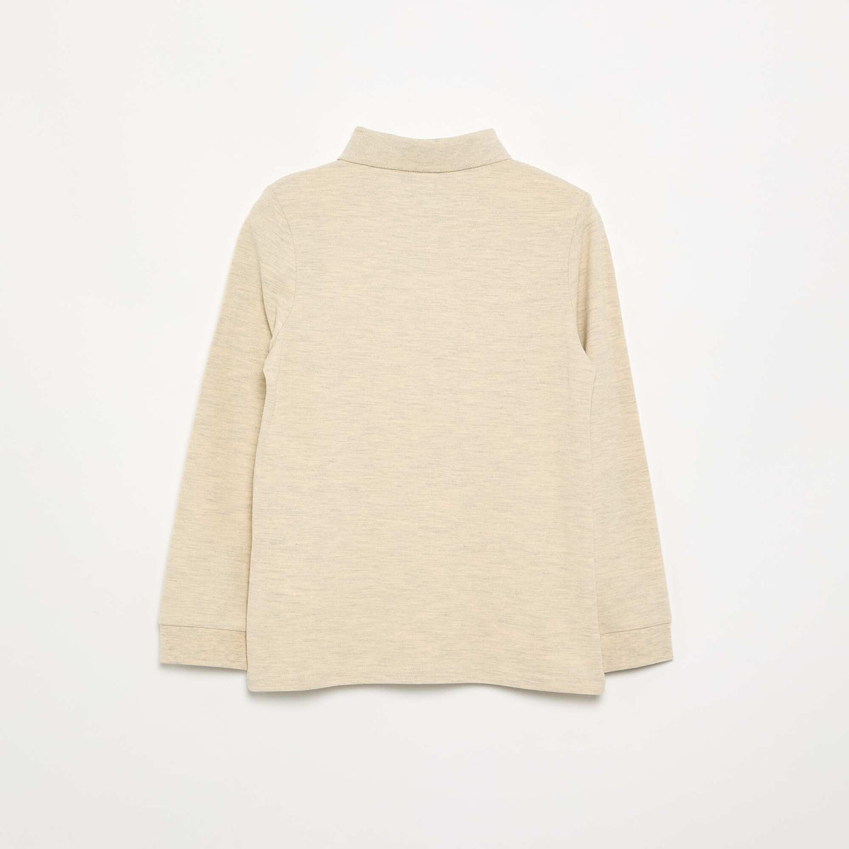 Polo à manches longues BEIGE