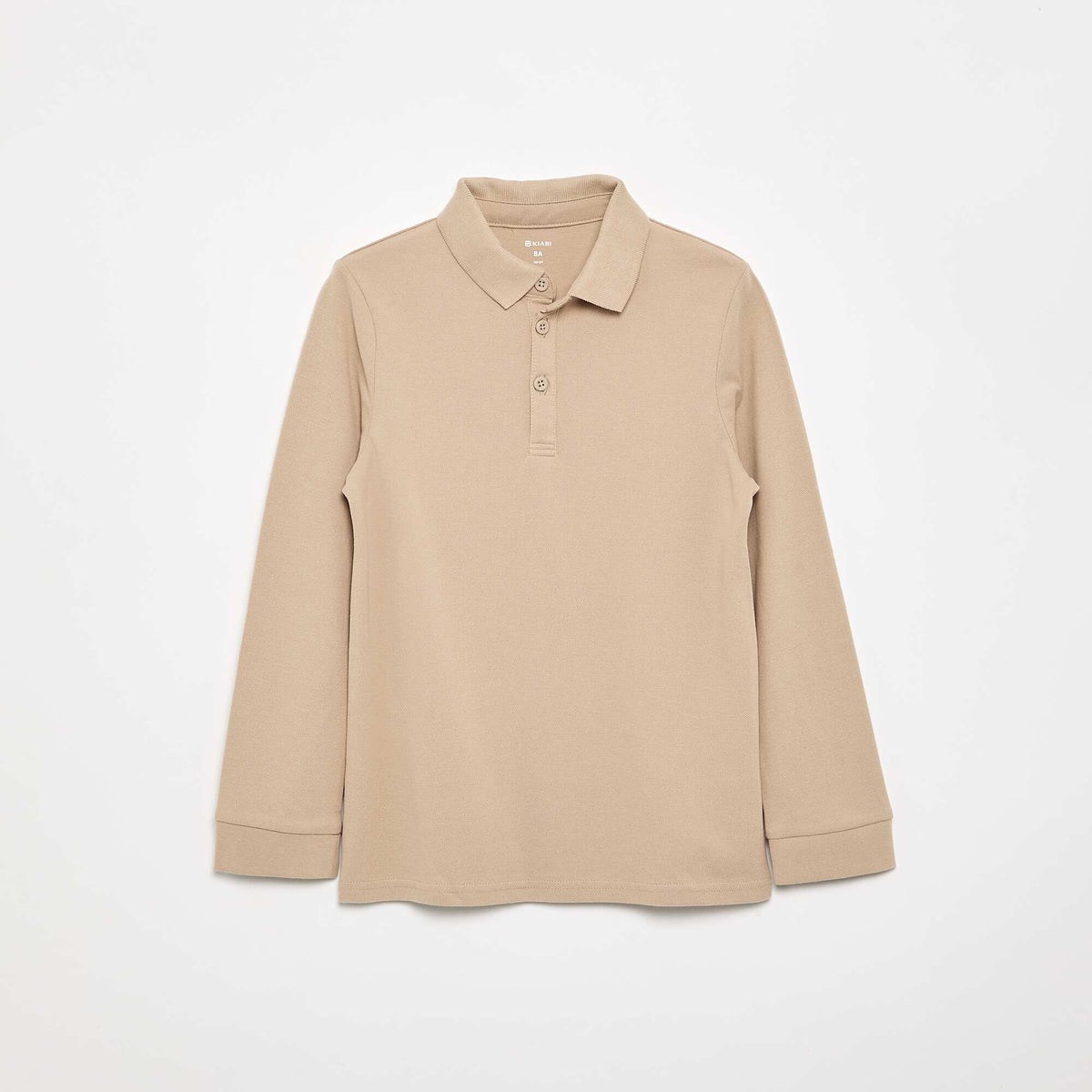 Polo à manches longues BEIGE