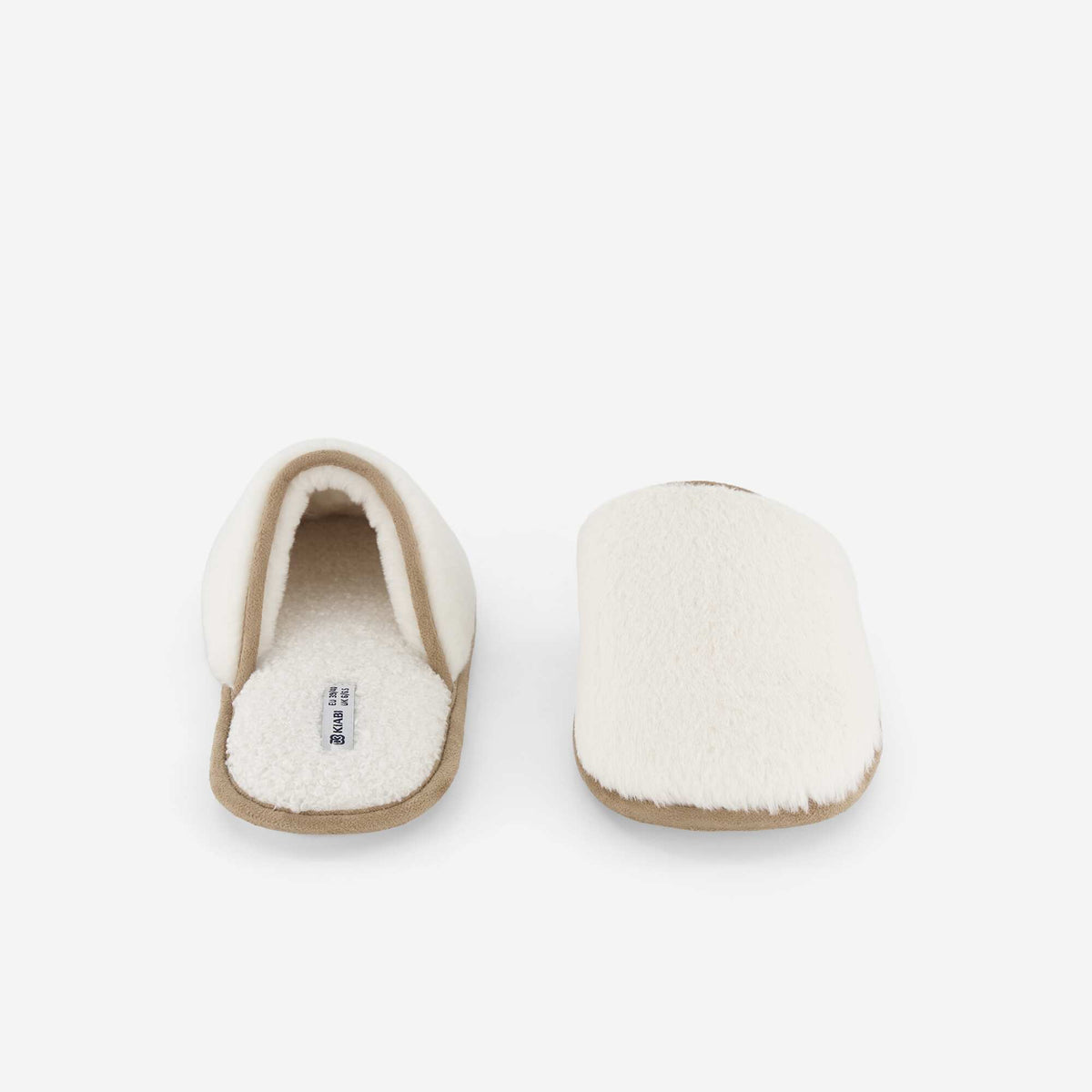Chaussons mules fourrés BEIGE