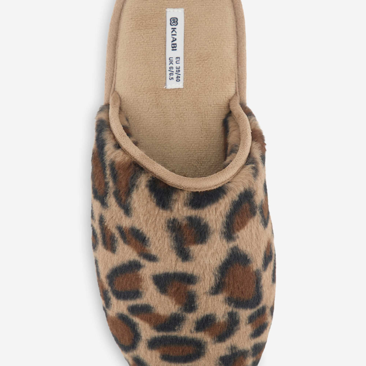 Chaussons mules fourrés MARRON