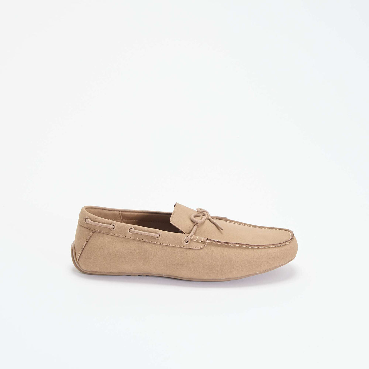 Mocassins en suédine unis BEIGE